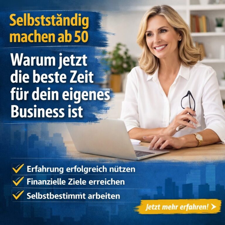 selbstständig machen ab 50