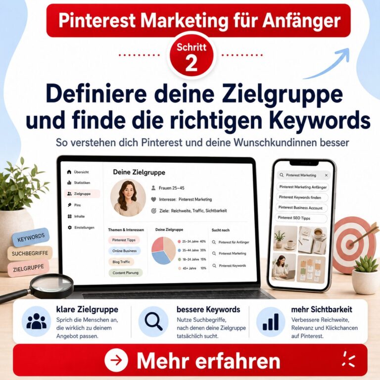 Schritt 2: Definiere deine Zielgruppe und finde die richtigen Keywords